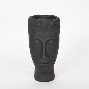ΒΑΖΟ ΤΣΙΜΕΝΤΕΝΙΟ  ΜΑΥΡΟ 14x12.5x25cm|752-20311