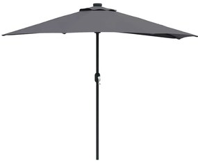 vidaXL Ομπρέλα Κήπου Ανθρακί 294 x 150 x 224 εκ ύφασμα