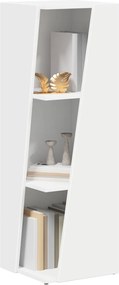 vidaXL Πλευρικό Ράφι Λευκό 33 x 32 x 100,5 εκ Επεξεργασμένο ξύλο