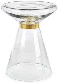 Βοηθητικό Τραπεζάκι Azmin Διάφανο 36x36x46 εκ.