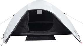 vidaXL Σκηνή Οικογενειακή 6 Ατόμων Αδιάβροχη Λευκή Ύφασμα Συσκότισης