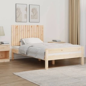 vidaXL Κεφαλάρι Επιτοίχιο 108 x 3 x 60 εκ. από Μασίφ Ξύλο Πεύκου
