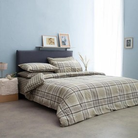Σεντόνια Sara-1 (Σετ 3τμχ) Beige Vesta Home Single 170x260cm 100% Cotton