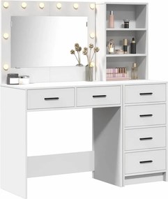 vidaXL Τραπέζι περιποίησης Λευκό 78.5 x 41 x 135 εκ Επεξεργασμένο ξύλο