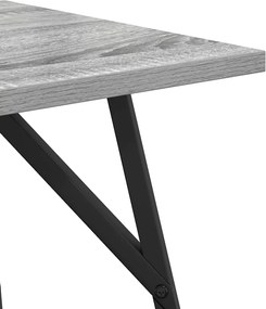 vidaXL Σετ βοηθητικά τραπεζάκια 2 pcs Γκρι Σονομα και Μαύρο