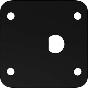 vidaXL Στηρίγματα 2 τεμ. Μαύρο 40 x 40 x 100 mm Σίδερο