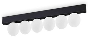 Φωτιστικό Οροφής - Ράγα Ping Pong 313290 43,5x6x9cm Led 1500lm 18W 3000K Black Ideal Lux