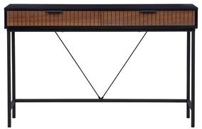 Κονσόλα FL2405 Fylliana Μαύρο - Grey Oak 120x30x76 εκ. 120x30x76 εκ.
