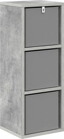 vidaXL Πλαϊνό γραφείο Σκυρόδεμα Γκρι 25,5 x 22 x 69,5 εκ