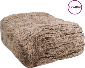 vidaXL Στρώμα Αντιστήριξης από Γιούτα Φυσικό 1,2 x 40 μ