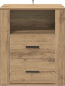 vidaXL Κομοδίνο Artisan Oak 35 x 50 x 60 εκ Επεξεργασμένο Ξύλο