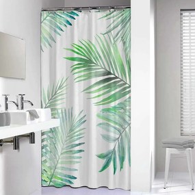 Κουρτίνα Μπάνιου Leaves Green Sealskin 180Πx200Υ PEVA