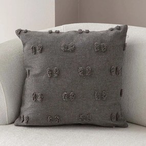 Μαξιλαροθήκη Διακοσμητική Tuffet 881PCR1603 Grey Aberto Design 43X43 Πολυέστερ