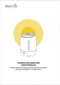 Deerma Υγραντήρας Αέρα Ultrasonic F600 (Λευκό)