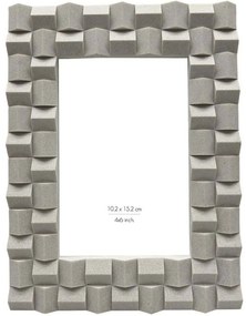 Κορνίζα Tiles 031480 10x15cm White Γυαλί,Polyresin