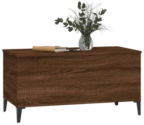 vidaXL Τραπεζάκι Σαλονιού Καφέ Δρυς 90x44,5x45 εκ. Επεξεργασμένο Ξύλο