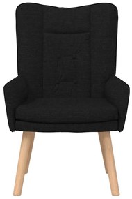vidaXL Χαλαρωτική Πολυθρόνα Μαύρο 63 x 67 x 94 εκ. ύφασμα