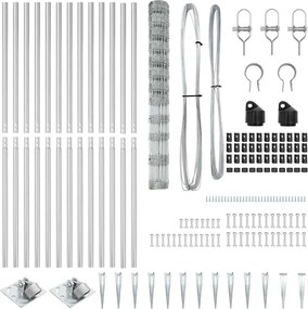 vidaXL Στύλος Περιφράξεων Γαλβανισμένο 25 x 1,4 μ Ατσάλι