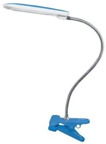 Φωτιστικό Γραφείου με Τσιμπίδα και Σπιράλ LED 5W 4000K BAZ2 ACA-15205LEDBEC-Μπλε 15205LEDBEC
