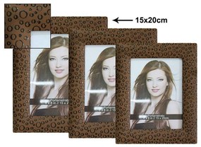 Κορνίζα Leopard 15-00-5431-68 15x20cm Brown Marhome Plastic
