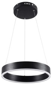 Φωτιστικό Οροφής Venom 61173 Led 30W Φ40cm Black GloboStar Aluminium