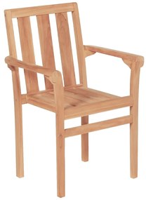 vidaXL Σετ Επίπλων Bistro 3 Τεμαχίων από Μασίφ Ξύλο Teak