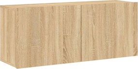vidaXL Ντουλάπι Τοίχου Τηλεόρασης Sonoma Δρυς 100 x 30 x 41 εκ.
