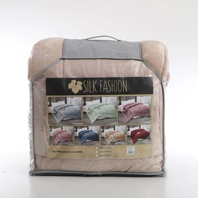 Κουβερτοπάπλωμα Υπέρδιπλο (220x240) Silk Fashion Solid L.Brown