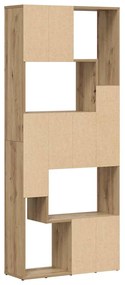 vidaXL Βιβλιοθήκη Αρτισιανή Δρυς 67x24x161 εκ. Επεξ. Ξύλο