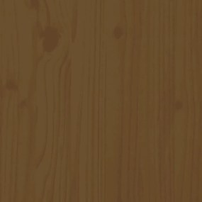 Σκελετός κρεβατιού Honey Brown 150x200 cm King Size Μασίφ Ξύλο - Καφέ