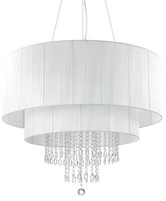 Φωτιστικό Οροφής Opera 165011 90x83/270cm 10xE27 60W White Ideal Lux