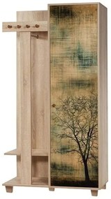 Έπιπλο Εισόδου Garmanto 869VEL4841 90x36x192cm Multi Μοριοσανίδα,Ξύλο