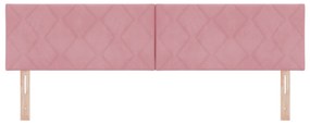 vidaXL Κεφαλάρι  Pink Diamond Blocks, 180cm βελούδο
