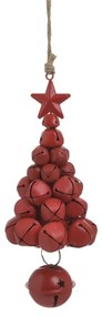 INART Δεντράκι Κρεμαστό Μεταλλικό Κόκκινο 7x7x17cm 2-70-822-0117