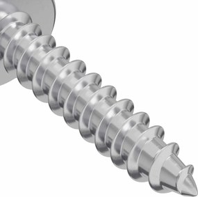 vidaXL Ξυλοβίδες 2 pcs Ασημί M4 x 20 mm Ατσάλι