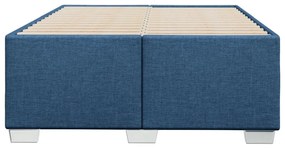 vidaXL Πλαίσιο κρεβατιού χωρίς στρώμα μπλε 120x200cm ύφασμα