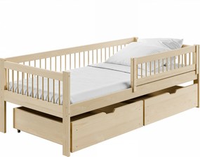 EDAT 90×200 πεύκο μονό παιδικό κρεβάτι LN7678