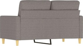 vidaXL Καναπές Διθέσιος Taupe 120 εκ. Υφασμάτινος