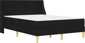 vidaXL Σκελετός κρεβατιού με στρώμα Μαύρο 120 x 190 cm Πολυεστέρας