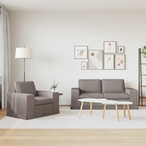 vidaXL Σετ Καναπέ 2 pcs Taupe 182 x 80 x 82 εκ ύφασμα