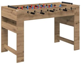 vidaXL Τραπέζι Φουτμπολ Τεχνίτικη Δρυς 125 x 60,5 x 80 εκ.