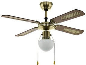 Ανεμιστήρας Οροφής 35039 Με Φως D107cm Rust Brown Eglo Διάμετρος 107cm