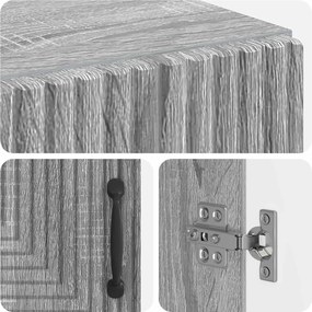 vidaXL Ντουλάπι Αποθήκευσης Μπάνιου HAARLEM Γκρι Sonoma