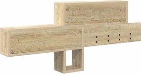vidaXL Τοίχου Κρεμάστρα Δρύς Sonoma 100 x 12 x 43,5 εκ