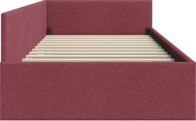 vidaXL Κρεβάτι Γωνίας Κόκκινο 80 x 200 cm ύφασμα