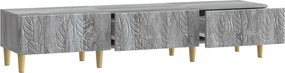 VidaXL Ντουλάπι TV 147 x 34,5 x 30 εκ Γκρι Sonoma Επεξεργασμένο Ξύλο