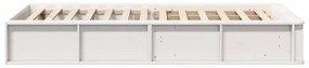 vidaXL Σκελετός Κρεβατιού με αποθήκευση Λευκό 90 x 200 cm Σύνθετο ξύλο