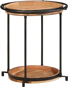 vidaXL Τραπεζάκι Ø55x60 cm μασίφ ξύλο ακακία