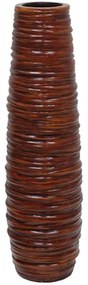 Βάζο Στριφογυριστό 15-00-19802-55 Φ15x58cm Brown Marhome Ceramic