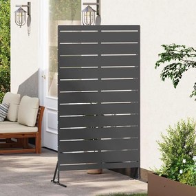 vidaXL Οθόνη Ιδιωτικότητας 100 x 50 x 180 εκ. Ατσάλι Μαύρο